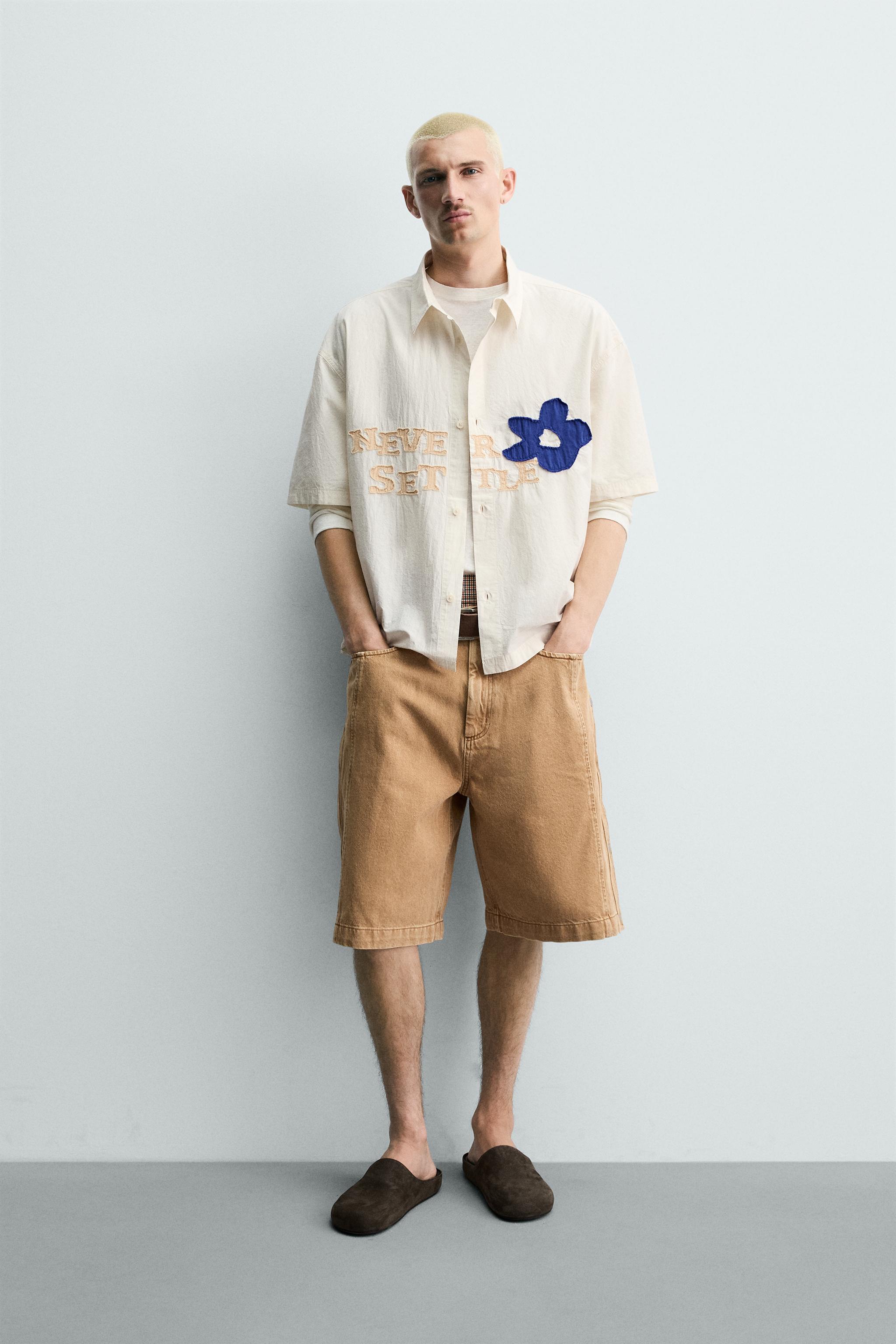 BUTTONED BAGGY FIT SHORTS